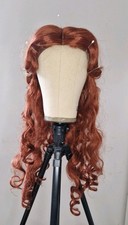 Belle Perücke Wig Braun Kastanie Fuchs Halloween cosplay Kostüm