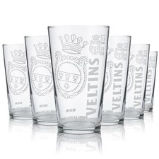 6x Veltins Glas 0,5l Bierglas
