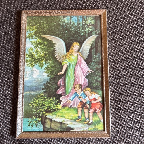 Vintage heiligenbild engel mit - engel,