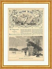 Ironie des Schicksals Schwabe Winter Schnee Selterswasser Holzstich E 10024