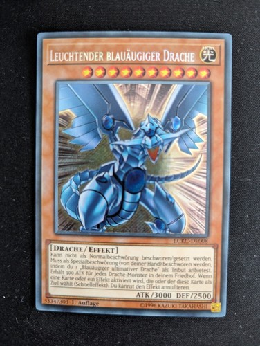 Leuchtender blauäugiger