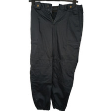 Schwarze Ripstop Kampfhose Knöchelmanschette Ex Polizei Security Outdoor Verfolgungsjagden