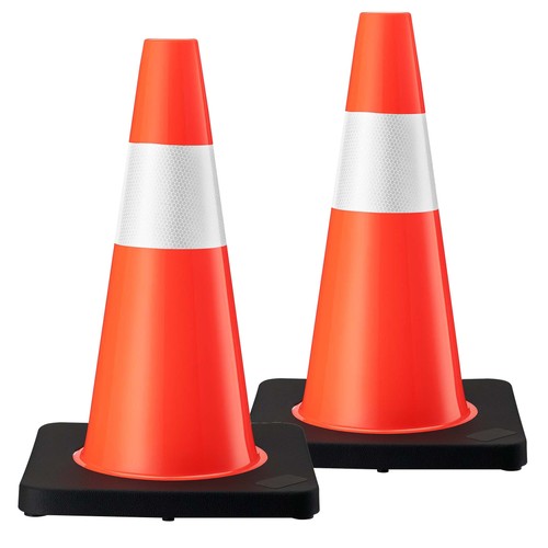 Wiltec verkehrskegel 45cm - verkehrskegel, 2st