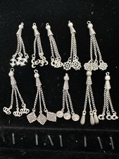 Quaste Tespih Püskül  Tassel Silber  10 Stück