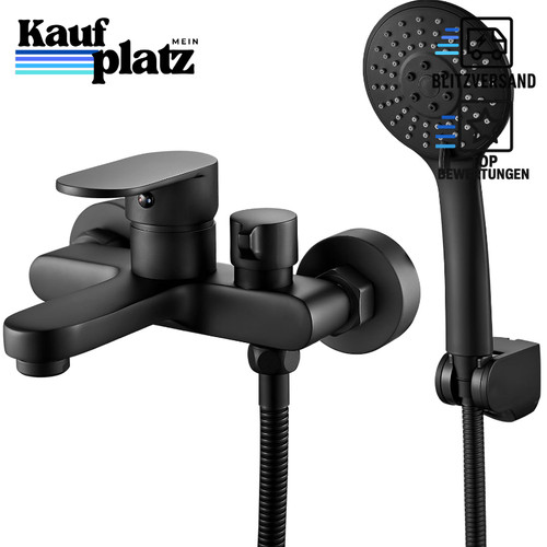 Badewannenarmatur schwarz mit - badewannenarmatur,