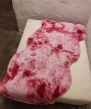 Großer Beiger Hocker mit Rollen Sitzhocker