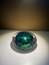 Signierter glas paperweight - signierter,