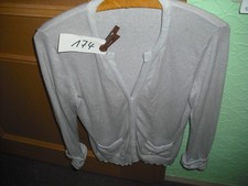 Strickjacke Gr. 38 "Joe Taft" hellgrau sehr schick