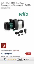 Wilo HiMulti 3-25 P