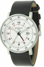 KIENZLE Herren - Armbanduhr GMT, 5 Bar, Lederband, Limited Edition!