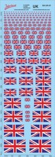 Flaggen GB Union Jack Naßschiebebild Decal verschiedene Farben 178x61mm