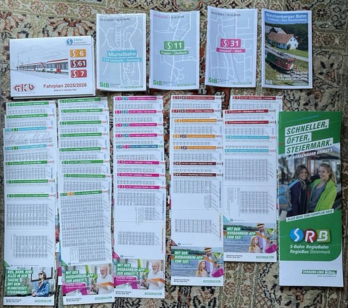 40x fahrplan öbb steiermark - 40x,
