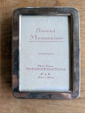 Kleiner  Versilberter Bilderrahmen Foto Rahmen  für 7,5 x 10,5 cm