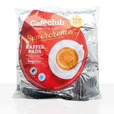Cafeclub Kaffee-Pads Supercreme Regular - 100Stk einzeln verpackt für zb Senseo