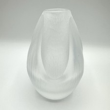 Schwere Vase Glas Hanns Model