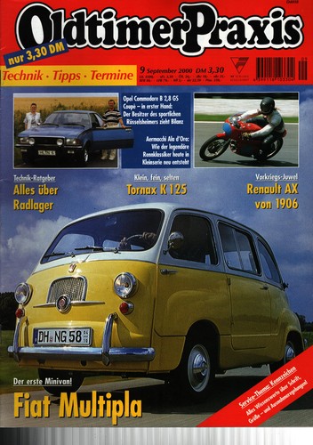 Zeitschrift oldtimer praxis 9 - zeitschrift,