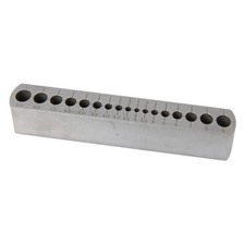 Bohrhilfe aus Metall senkrecht