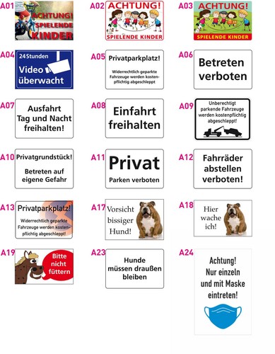 Hinweisschilder und aufkleber - hinweisschilder,