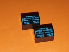 2x 12V Siemens Relais 1A /