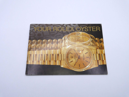Rolex oyster booklet usa - -,