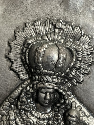 Altes zinnrelief madonna - altes,