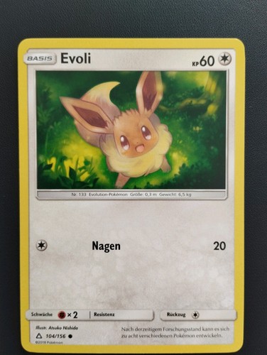 Pokémon karte evoli 104 156 - pokémon,