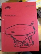 Betriebsanleitung  Vicon Düngerstreuer DS 751, 951, 1151, 1351