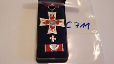 Orden Feuerwehr Thüringen Ehrenkreuz silbern am Band mit Etui mit Spange (c711) 
