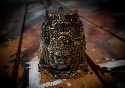 Kerzenhalter buddhakopf - kerzenhalter,