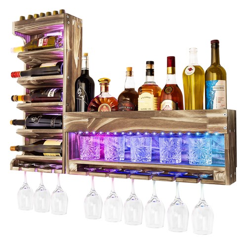 Weinregal mit led - mit, led-licht