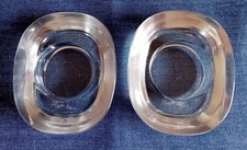 Piet Hein - 2er Set Teelichthalter Ellipse -  signiert - Glas