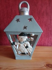 Weihnachten Schneemann Teelicht Tischlicht Windlicht Gartenlicht Dekoration