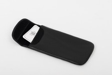 Lederetui Brillenetui echtes Leder weiches Einstecketui Klettverschluss 170x80mm