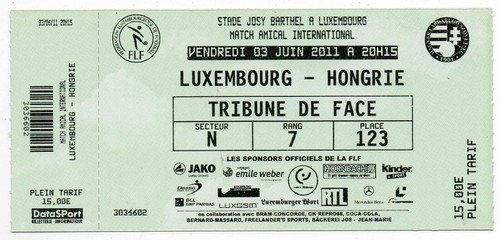 Ticket lsp luxemburg ungarn - ticket,