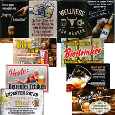 Bier Blechschild Männer Geschenk Herren 20x30cm Sprüche Bar Pub Biertrinker
