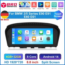 8,9" 4GB+32GB Android 14 Autoradio für BMW 5er E60/E61/E63 & 3er E90/E91/E93 CIC