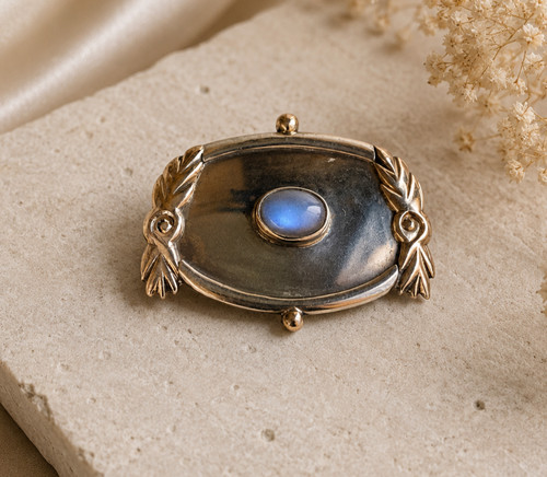 Jugendstil brosche mit - brosche,