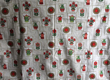 Vintage Vorhang Gardine