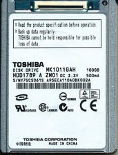 TOSHIBA MK1011GAH HDD1789 D ZW01 100GB HDD 1,8" LIF