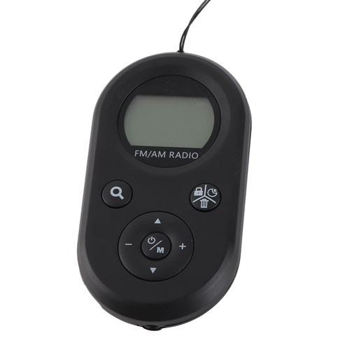 Schwarzes taschenradio mit - schwarzes,