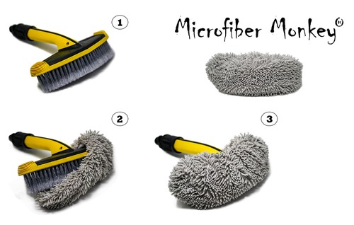Mikrofaser bürstenüberzug - mikrofaser,