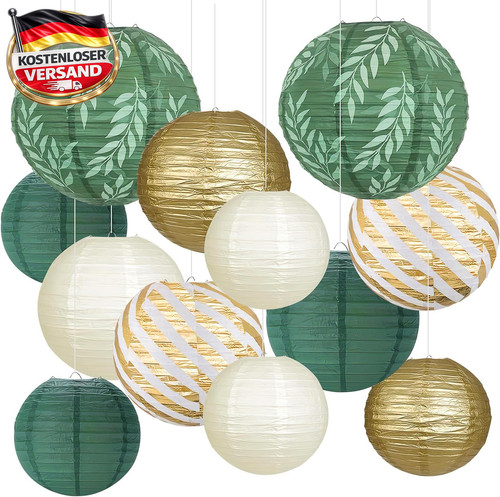 Papierlaternen set stück - 12,