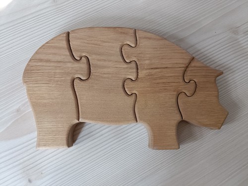 Holzpuzzle holzschwein holz - holzschwein,