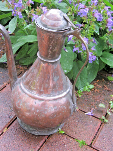 Alte kupferkanne wasserkanne - alte, kupferkanne,