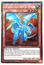 Drache von Koa Ki Meiru Neu! Platinum Secret Rare Yugioh Deutsch RA03-218