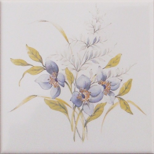 Fliese 15x15cm ddr blume - fliese,