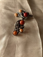 Ohrringe Ohrstecker Filigran Silber Korallen