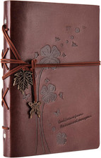 Leder Notizbuch A5,Vintage Spiralbindung Tagebuch Für Erwachsene,Bullet Journal 