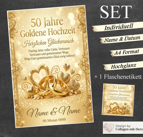 Personalisierte urkunde - personalisierte, 50