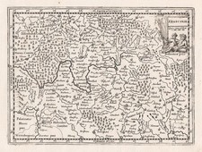 Franken Bayern Franconia Karte map Kupferstich engraving de Fer 1698